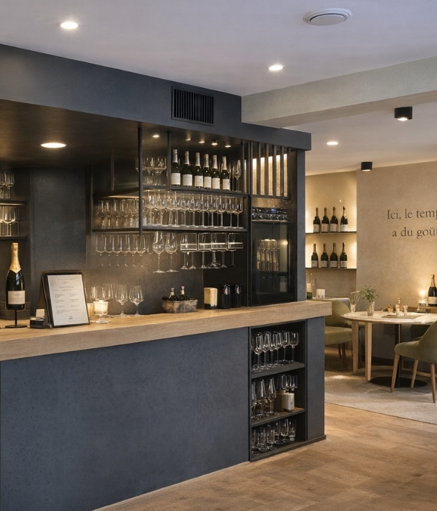 Espace pop-up store du Domaine de Vincine à Épernay