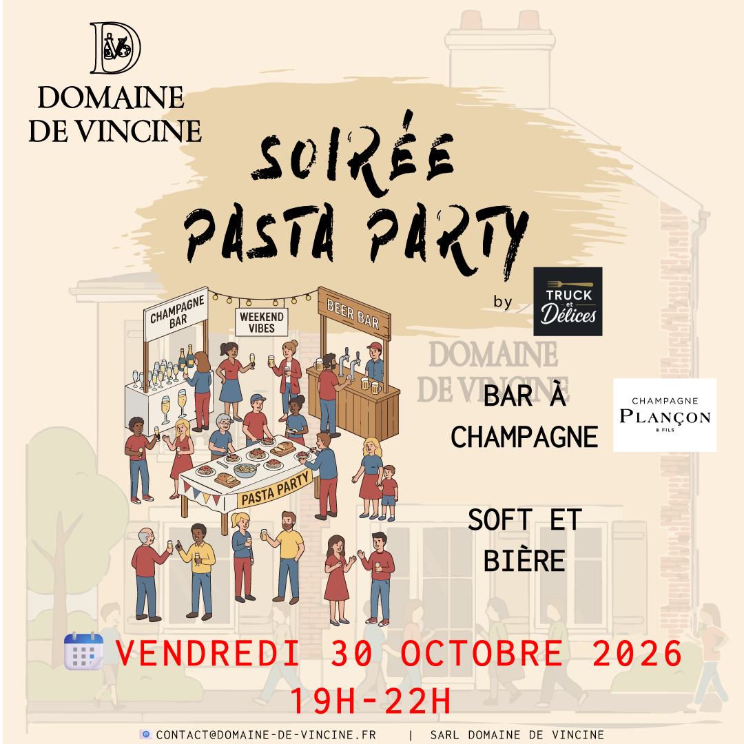 Apéro de Vincine N°7 Pasta Party x Bar à Champagne