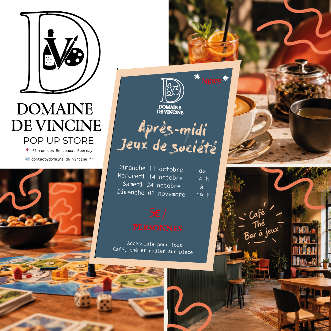 Les après-midis jeux de société Octobre 2026
